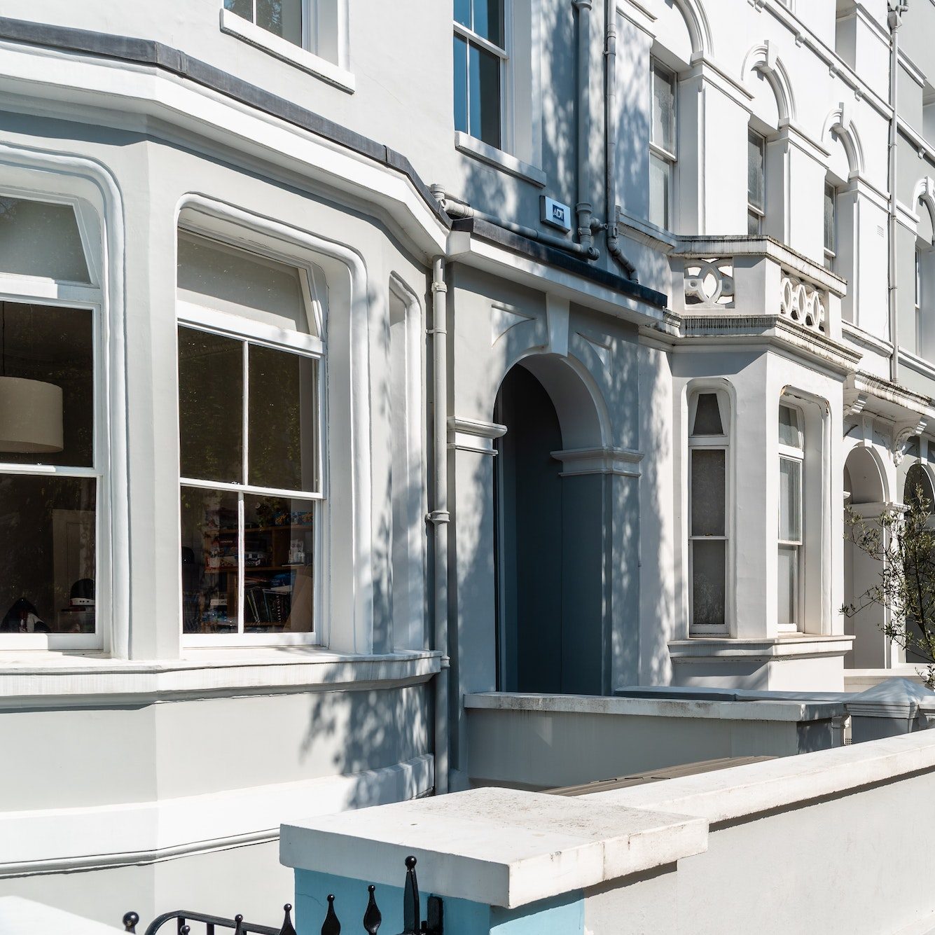 Victorian houses in Notting Hill in London.